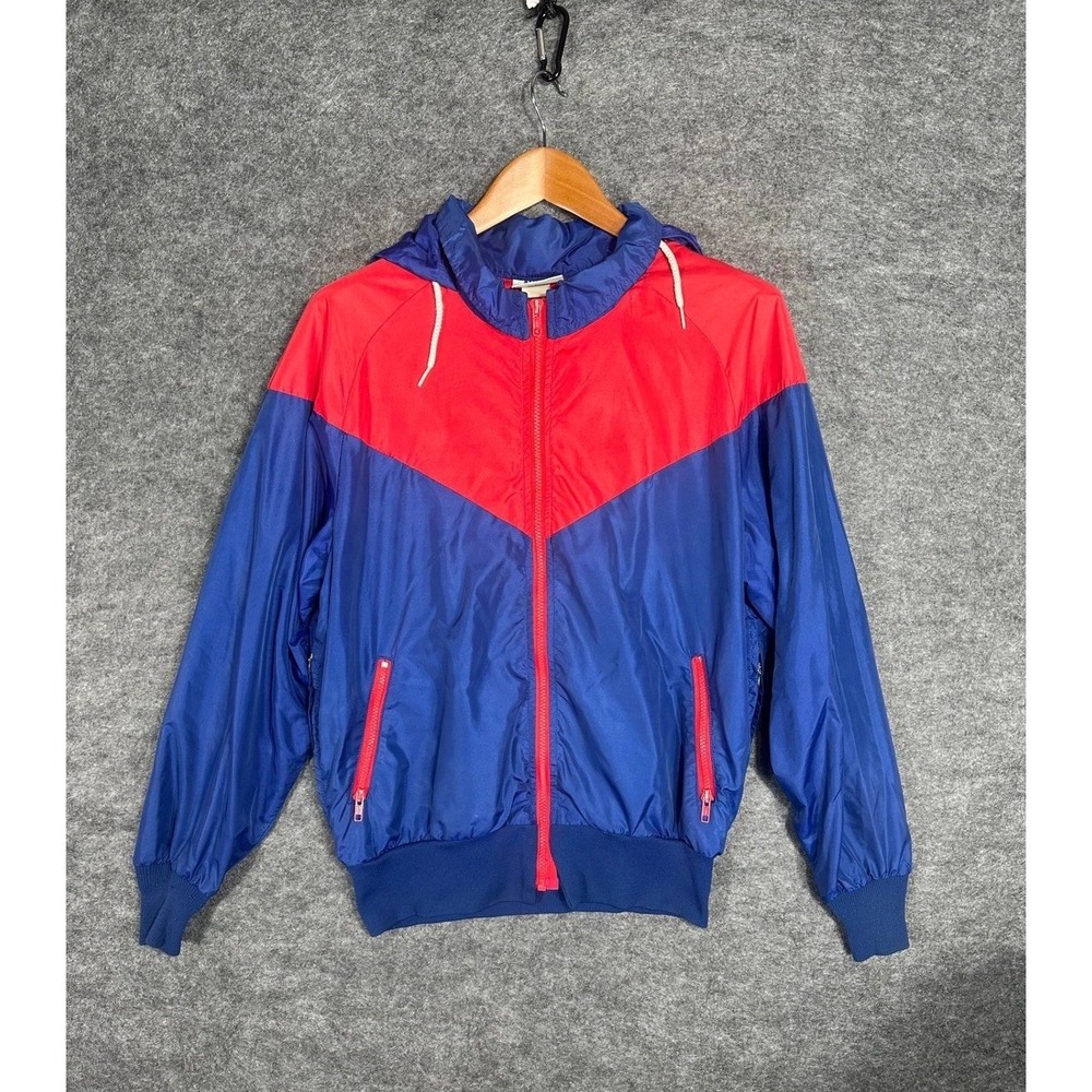 Vintage 80s Nike Blue Tag Windrunner Windbreaker Jacket XL Made in the USA‎